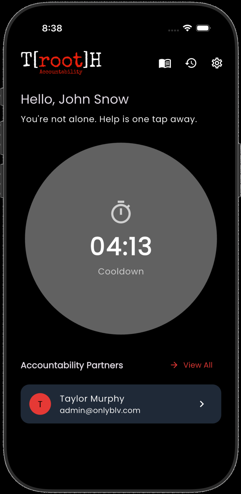 After sending help alert