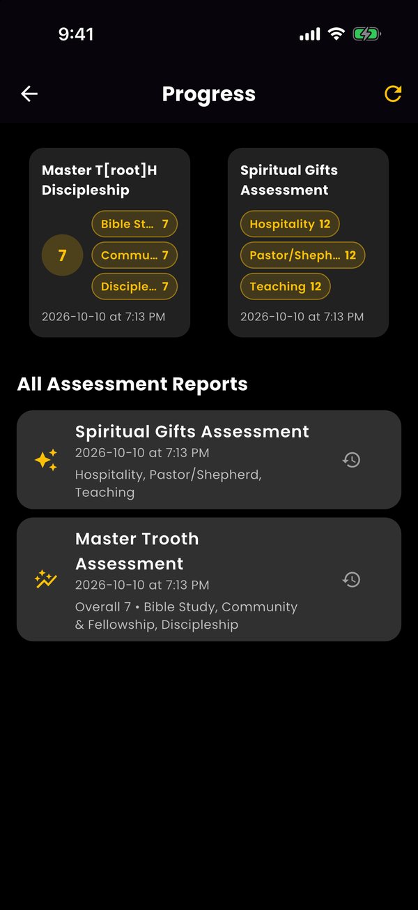 Progress screen