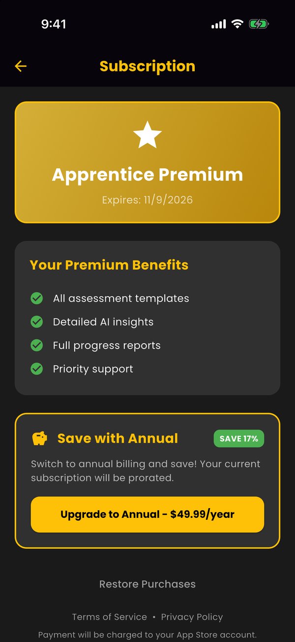 Apprentice Premium