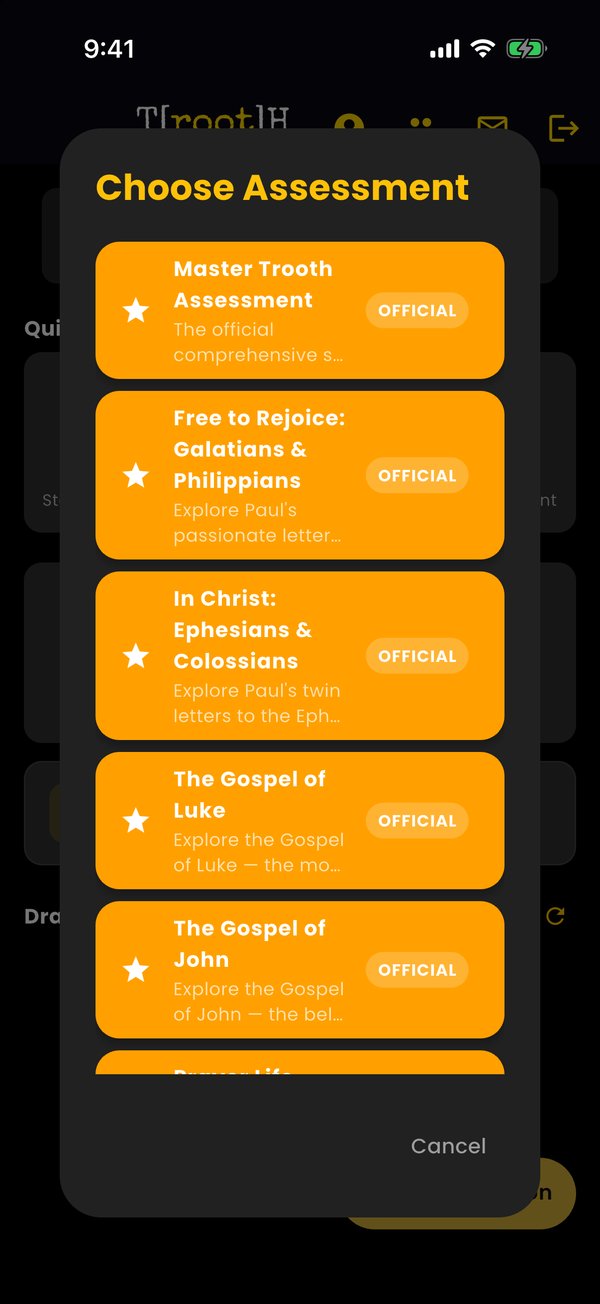 All assessments unlocked