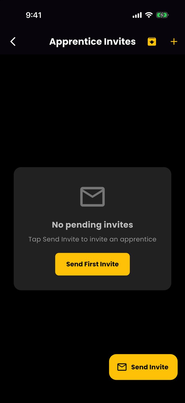 Apprentice invites